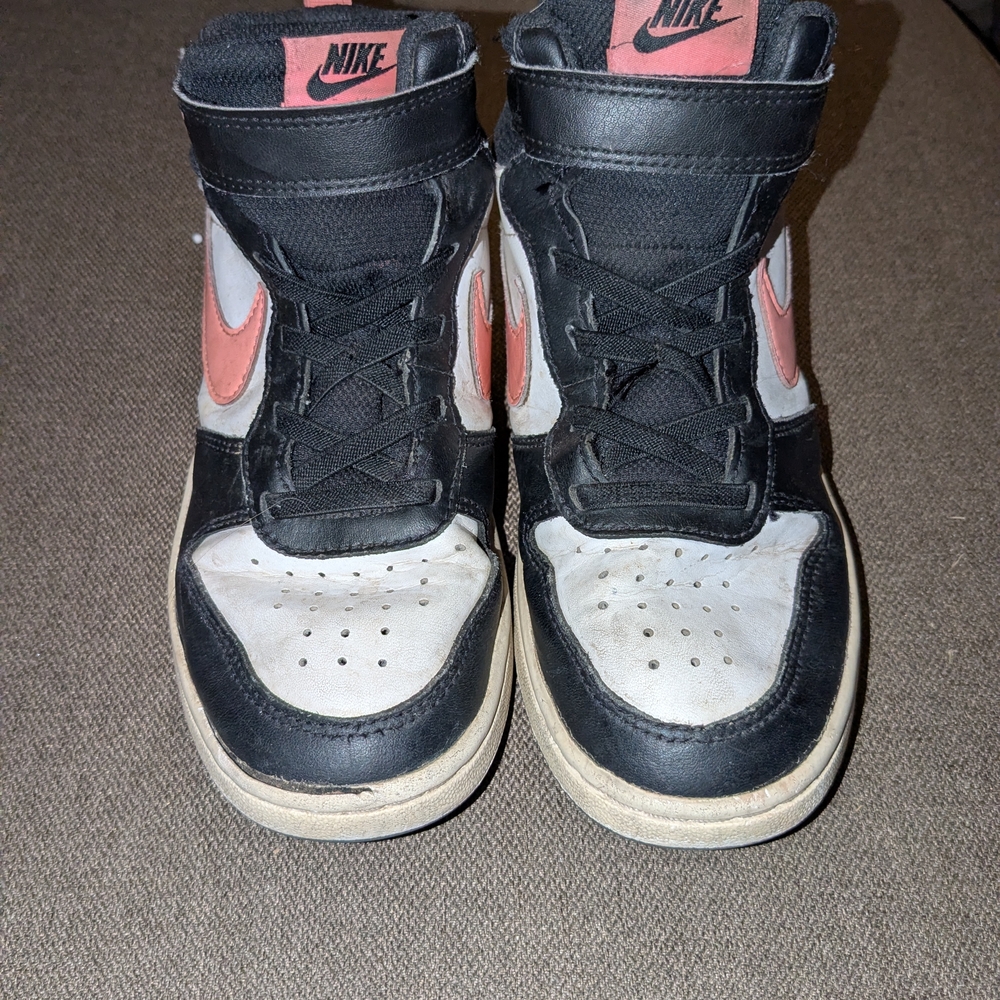 Nike Kids Black and White High-Top Sneakers